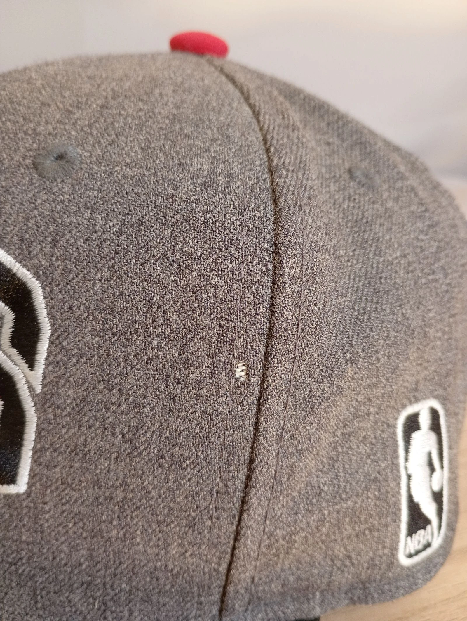 Casquette NBA vintage Chicago Bulls officiel réglable grise et noir  – photo 8